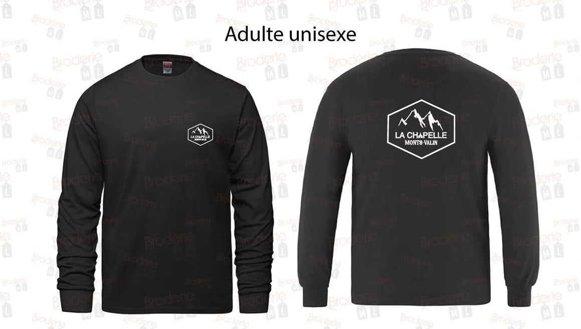 Chandail long en Cotton noir