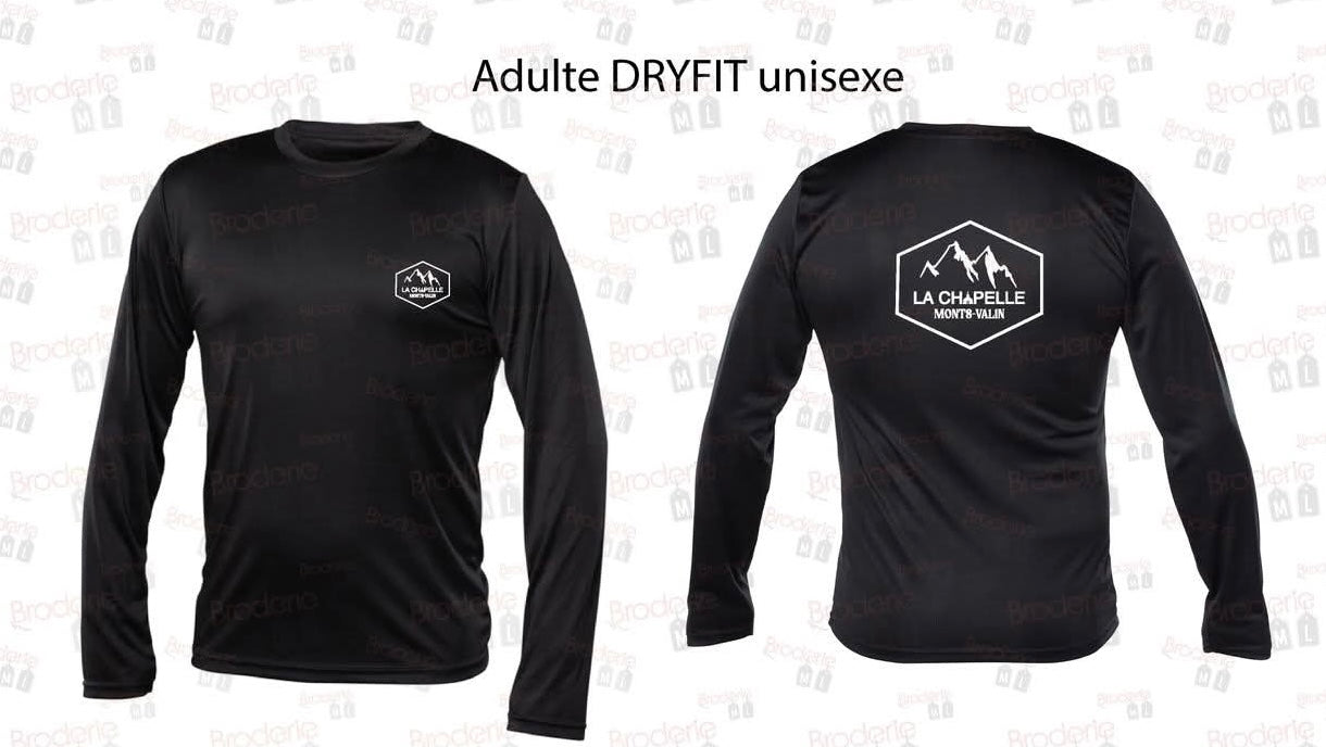 Chandail long noir Dryfit