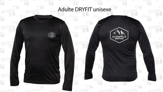 Chandail long noir Dryfit